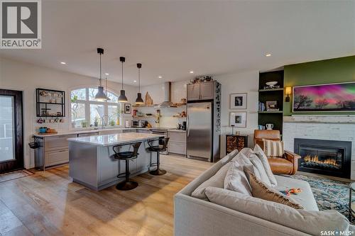 6224 8Th Avenue, Regina, SK - Indoor With Fireplace
