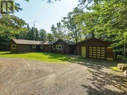 Front - Circular driveway + garage - 