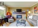 8308 Kalview Drive, Coldstream, BC  - Indoor Photo Showing Living Room With Fireplace 