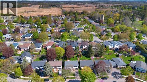 Established residential neighborhood featuring mature trees, paved streets, and varied single-family homes - 16 Sandlewood Avenue, Brantford, ON - Outdoor With View
