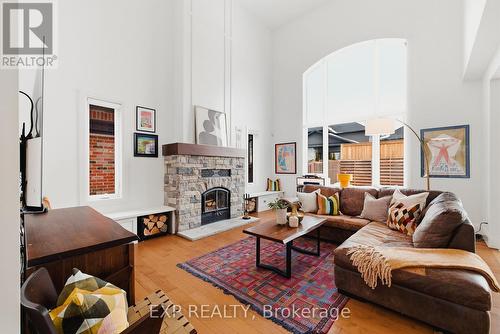 157 Ridgeview Drive, Mapleton, ON - Indoor Photo Showing Living Room With Fireplace