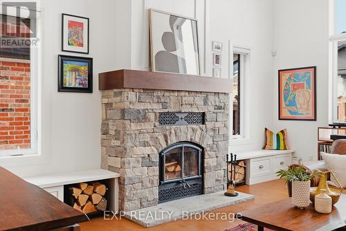 157 Ridgeview Drive, Mapleton, ON - Indoor Photo Showing Living Room With Fireplace