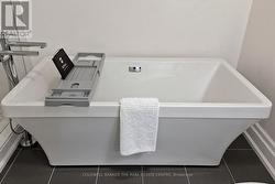 Stand alone soaker tub. - 