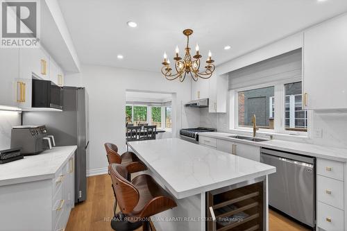 1 Wanless Crescent, Toronto, ON - Indoor Photo Showing Kitchen With Double Sink With Upgraded Kitchen