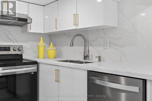 1 Wanless Crescent, Toronto, ON - Indoor Photo Showing Kitchen With Double Sink