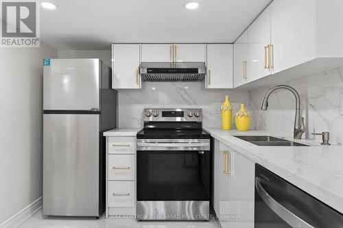 1 Wanless Crescent, Toronto, ON - Indoor Photo Showing Kitchen With Double Sink With Upgraded Kitchen