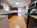 111 Warwick Street, Neville, SK  - Indoor Photo Showing Kitchen With Double Sink 