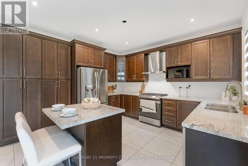 104 Clockwork Drive, Brampton, ON - Indoor Photo Showing Kitchen With Double Sink