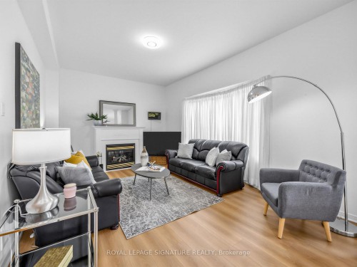 74 Styles Crescent, Ajax, ON - Indoor Photo Showing Living Room With Fireplace