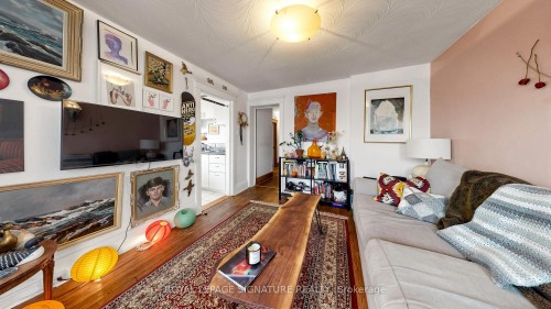 132 Marion Street, Toronto, ON - Indoor Photo Showing Living Room With Fireplace