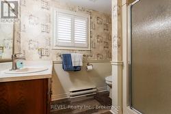 Lower level 3 piece bathroom. - 
