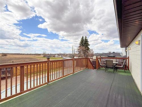 Large Deck overlooking backyard - 12 Dominion Way, Brandon, MB - Outdoor