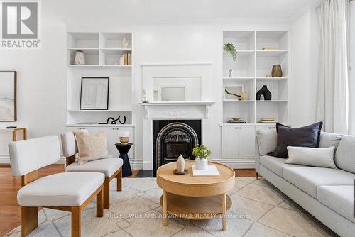 5 Mark Street, Toronto, ON - Indoor Photo Showing Living Room With Fireplace