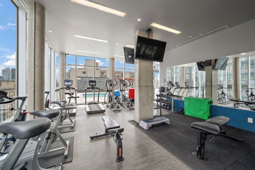 Salle d'exercice - 916-1150 Rue St-Denis, Montréal (Ville-Marie), QC - Indoor Photo Showing Gym Room