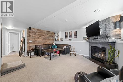 139 Allwood Crescent, Saskatoon, SK - Indoor With Fireplace