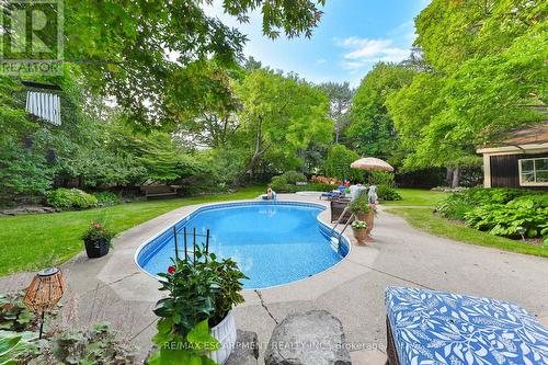 3555 Kingbird Court, Mississauga, ON - Outdoor With In Ground Pool With Backyard