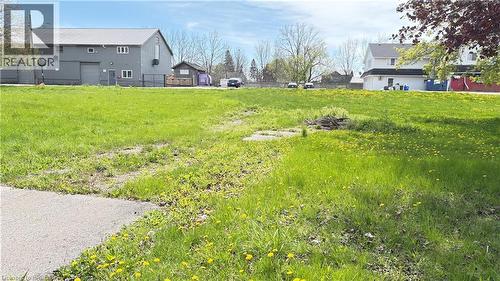 Spacious green lot featuring varied grass and visible ground patches - 6 Brydges Street, Paris, ON 