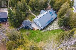 aerial of house and gazebo - 