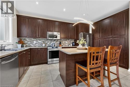 136 Whitwell Way, Binbrook, ON - Indoor Photo Showing Kitchen With Double Sink With Upgraded Kitchen