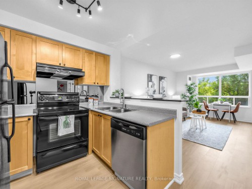 220-16 Dallimore Circle, Toronto, ON - Indoor Photo Showing Kitchen With Double Sink