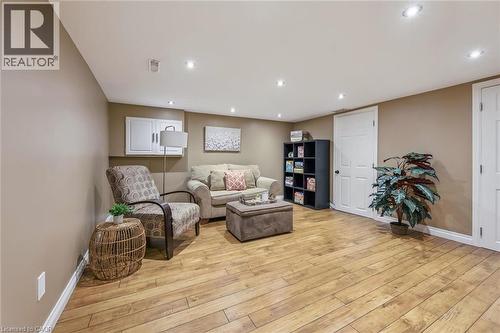 Recessed lighting, wood-finish flooring, white trim, and white paneled doors - 460 Parkview Crescent, Cambridge, ON - Indoor
