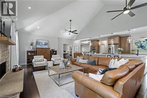 8 Zaduk Place, Guelph, ON - Indoor Photo Showing Living Room With Fireplace