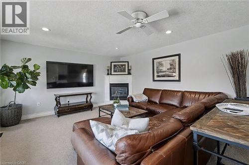 8 Zaduk Place, Guelph, ON - Indoor Photo Showing Living Room With Fireplace
