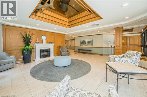 6 Willow Street Unit# 802, Waterloo, ON - Indoor With Fireplace