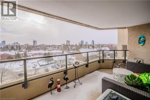 6 Willow Street Unit# 802, Waterloo, ON - Outdoor With Balcony With View With Exterior