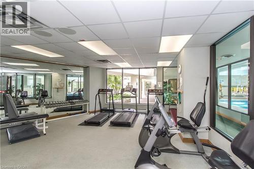 6 Willow Street Unit# 802, Waterloo, ON - Indoor Photo Showing Gym Room