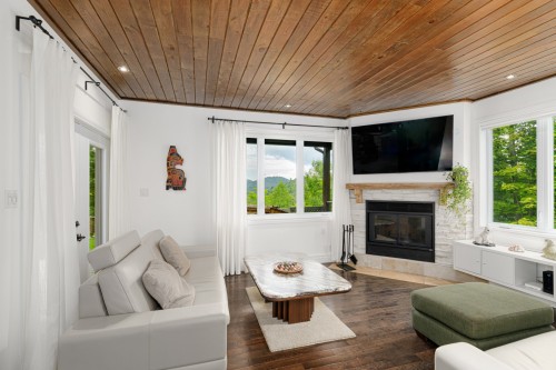 Salon - 3415  - 3417 Imp. Des Colibris, Sainte-Adèle, QC - Indoor Photo Showing Living Room With Fireplace