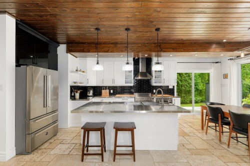 Cuisine - 3415  - 3417 Imp. Des Colibris, Sainte-Adèle, QC - Indoor Photo Showing Kitchen With Double Sink With Upgraded Kitchen