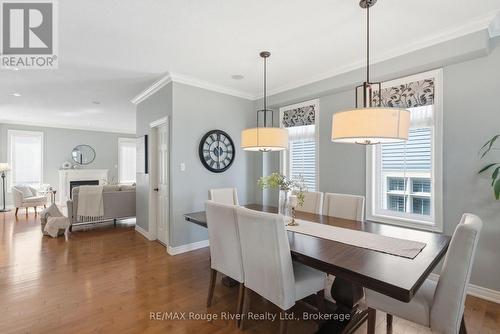 18 Rainbow Crescent, Whitby (Brooklin), ON - Indoor Photo Showing Dining Room With Fireplace
