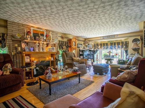 6536 Highway 340, Weymouth, NS - Indoor Photo Showing Living Room With Fireplace