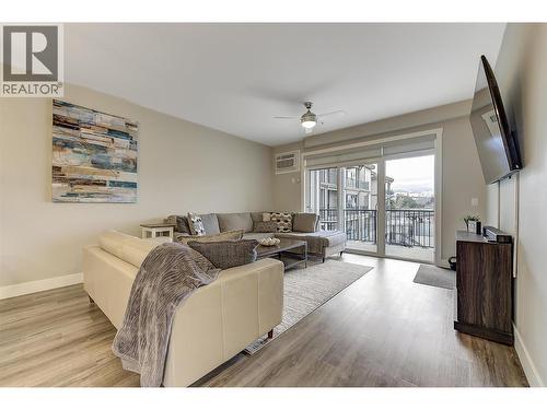 Lots of natural light coming in your south facing patio door - 3090 Burtch Road Unit# 201, Kelowna, BC - Indoor Photo Showing Kitchen