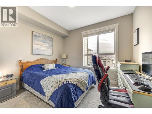 Bedroom #2 (shown with Queen bed for size reference) - 3090 Burtch Road Unit# 201, Kelowna, BC - Indoor Photo Showing Bathroom