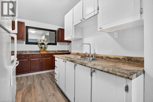 100 Quigley Road Unit# 85, Hamilton, ON - Indoor Photo Showing Kitchen With Double Sink