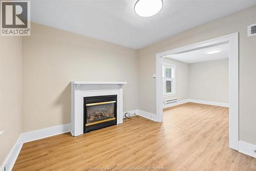 1358 Pierre Unit# Upper, Windsor, ON - Indoor With Fireplace
