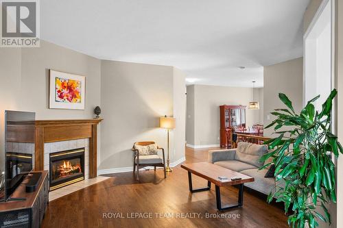 32 Trump Avenue, Ottawa, ON - Indoor Photo Showing Living Room With Fireplace