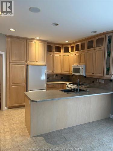 1465 Poisson, Tecumseh, ON - Indoor Photo Showing Kitchen With Double Sink