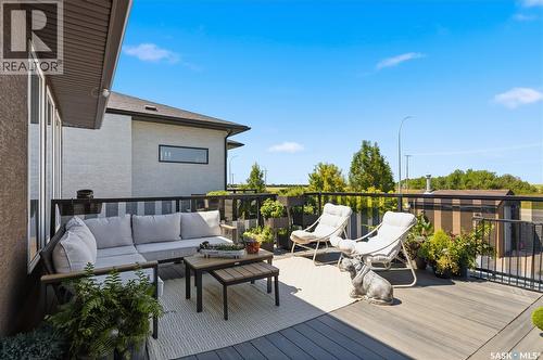 6024 Little Pine Loop, Regina, SK - Outdoor With Deck Patio Veranda With Exterior