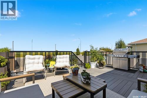 6024 Little Pine Loop, Regina, SK - Outdoor With Deck Patio Veranda With Exterior