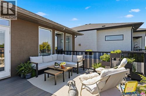 6024 Little Pine Loop, Regina, SK - Outdoor With Deck Patio Veranda With Exterior