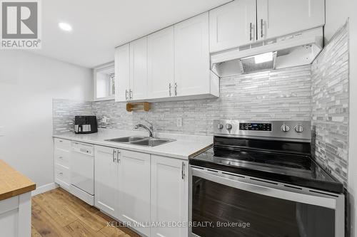 312 Upper Paradise Road, Hamilton, ON - Indoor Photo Showing Kitchen With Double Sink With Upgraded Kitchen