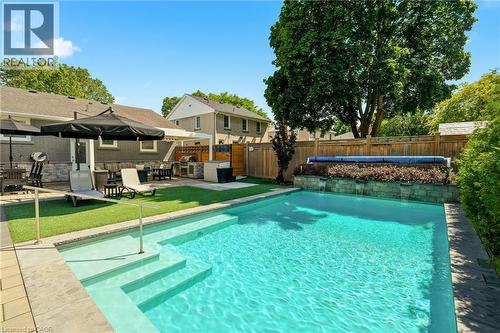 2113 Courtland Drive, Burlington, ON - Outdoor With In Ground Pool With Backyard