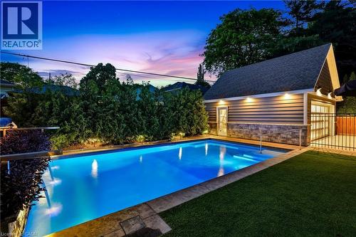 2113 Courtland Drive, Burlington, ON - Outdoor With In Ground Pool