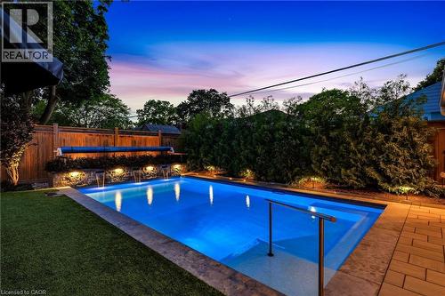 2113 Courtland Drive, Burlington, ON - Outdoor With In Ground Pool With Backyard