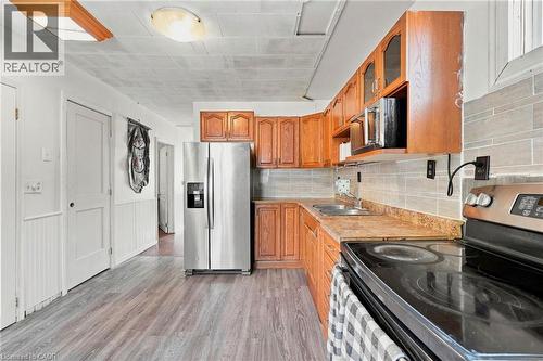 395 Avondale Street, Hamilton, ON - Indoor Photo Showing Kitchen With Double Sink