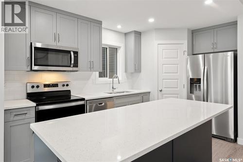 2973 Green Turtle Road, Regina, SK - Indoor Photo Showing Kitchen With Upgraded Kitchen