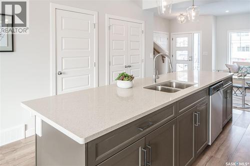 2972 Green Turtle Road, Regina, SK - Indoor Photo Showing Kitchen With Double Sink